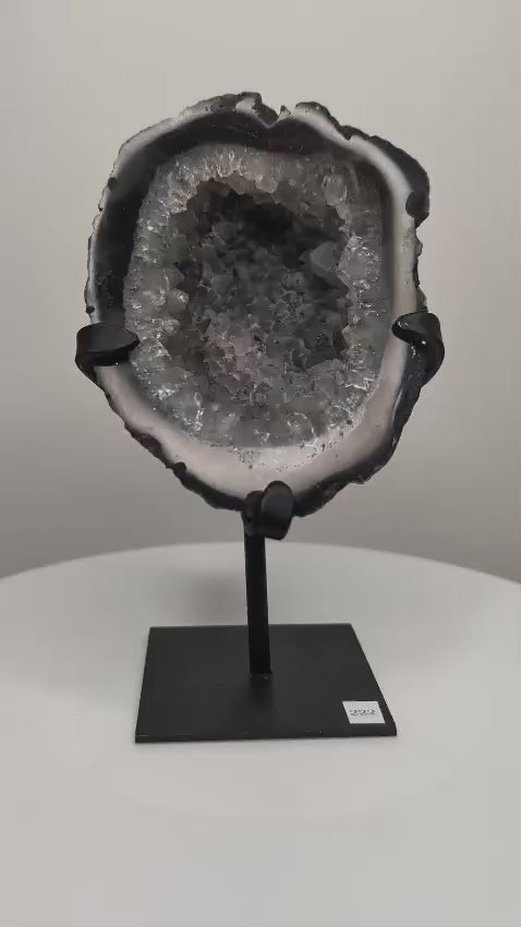 Agate Geode on stand