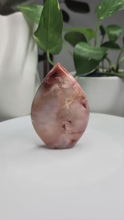 Pink Plume Agate Flame