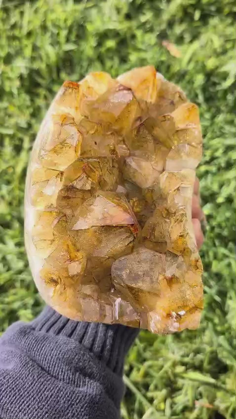 Polished Citrine on Stand
