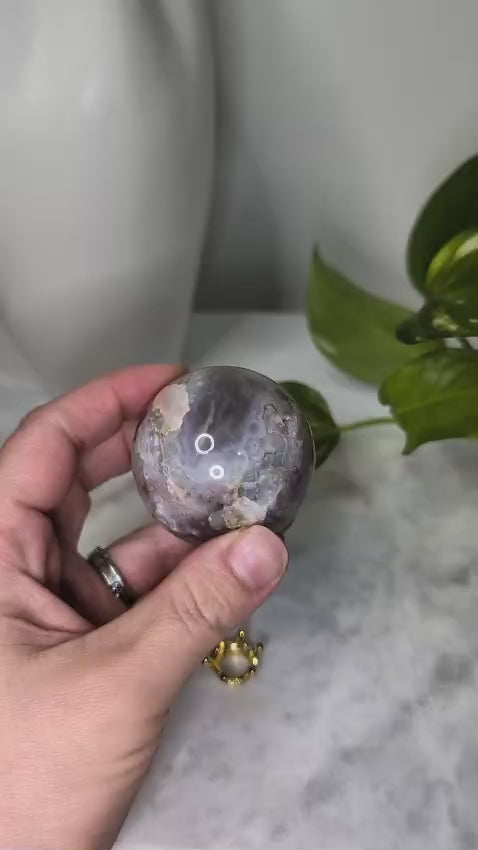 Flower Agate Sphere